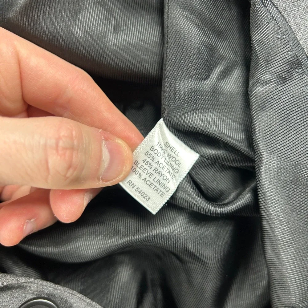 Banana Republic‎ Blazer Men 40R Gray Modern Fit Wool 3-Button Suit Jacket
